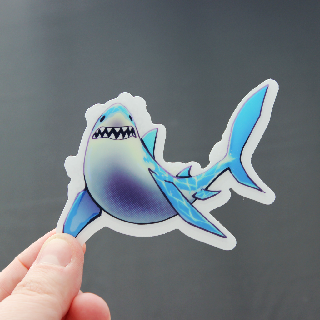 Bubble Shark Sticker