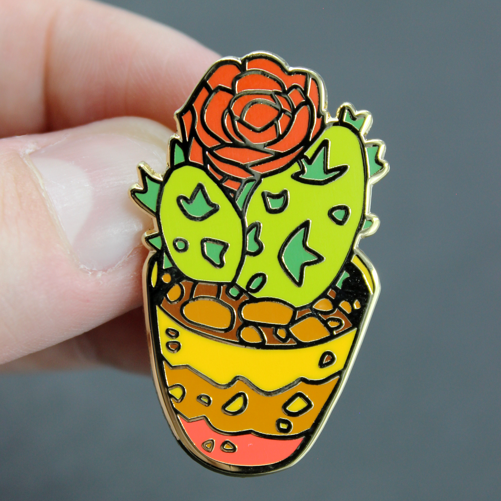 Cactus Flower Pin