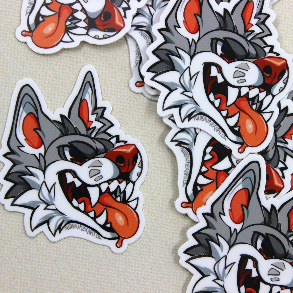 Toon Wolf Sticker