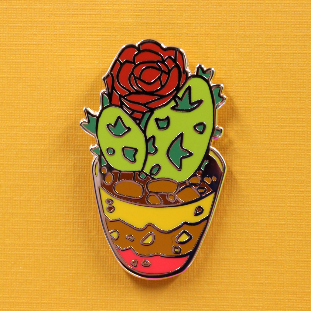 Cactus Flower Pin