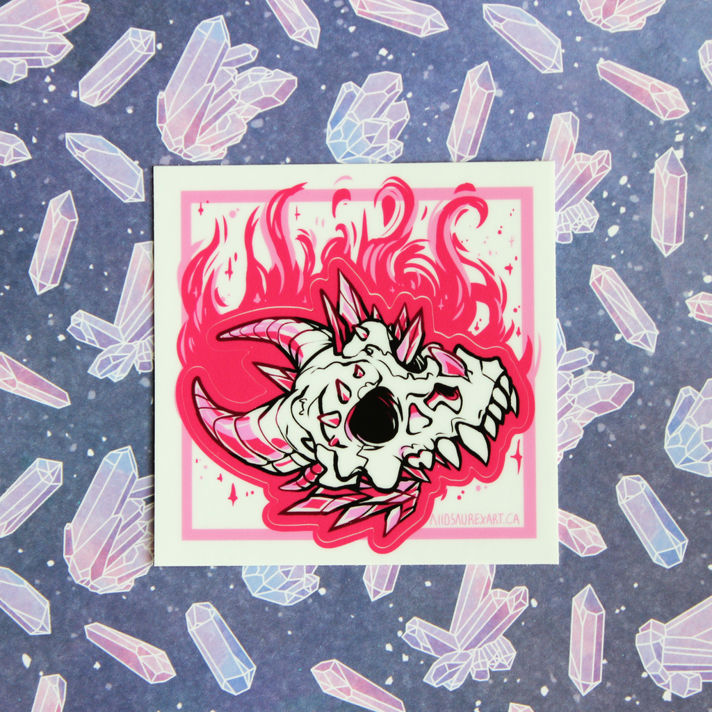 Crystal Skull Kiss-Cut Sticker