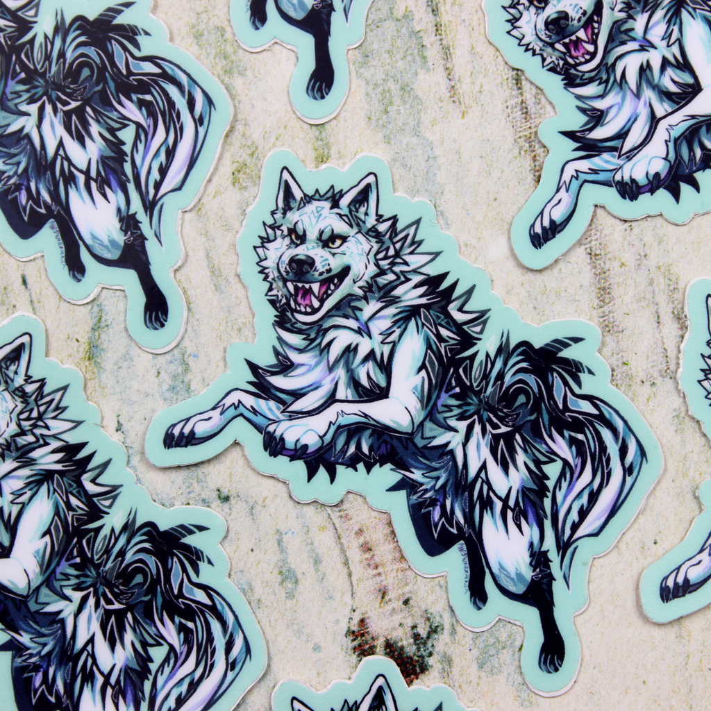 Ice Wolf Sticker